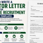 How to Write a Guarantor Letter for Civil Service Recruitment (With Template)