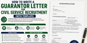 How to Write a Guarantor Letter for Civil Service