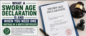 What a Sworn Age Declaration