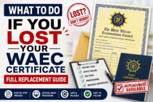 What to Do If You Lost Your WAEC Certificate
